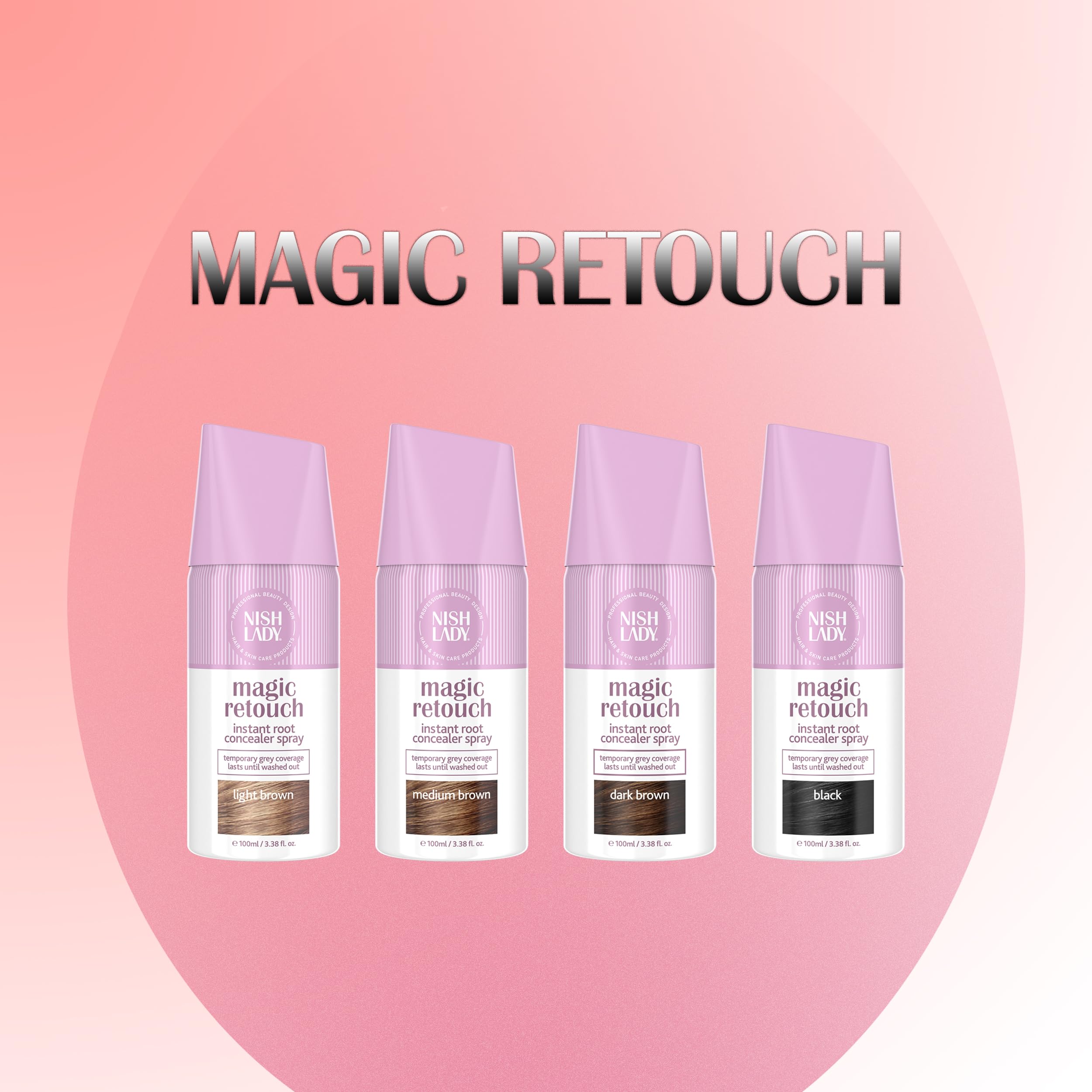 Amazon.com: Nishlady Magic Retouch Hair Color Spray BLACK : Beauty